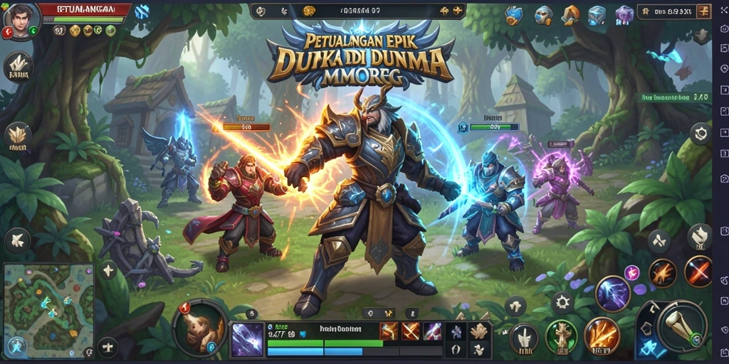 Screenshot game 47F menampilkan aksi seru dalam petualangan MMORPG.