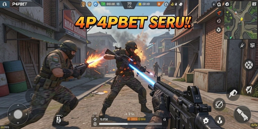 Tangkapan layar gameplay TPS dari 4P4PBET yang mendebarkan.