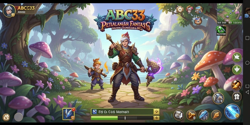 Tangkapan layar dari gameplay RPG yang menampilkan pertarungan epik.