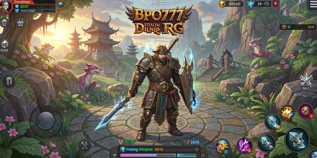 Tampilan menarik dari gameplay BPO777 yang penuh aksi RPG.