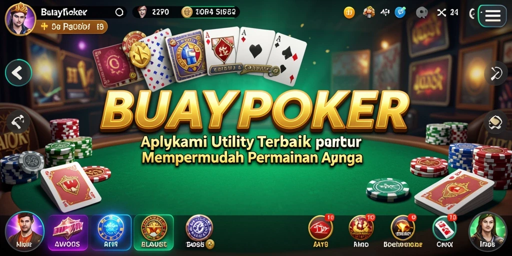 Tampilan antarmuka aplikasi BUAYAPOKER yang menarik dan intuitif.