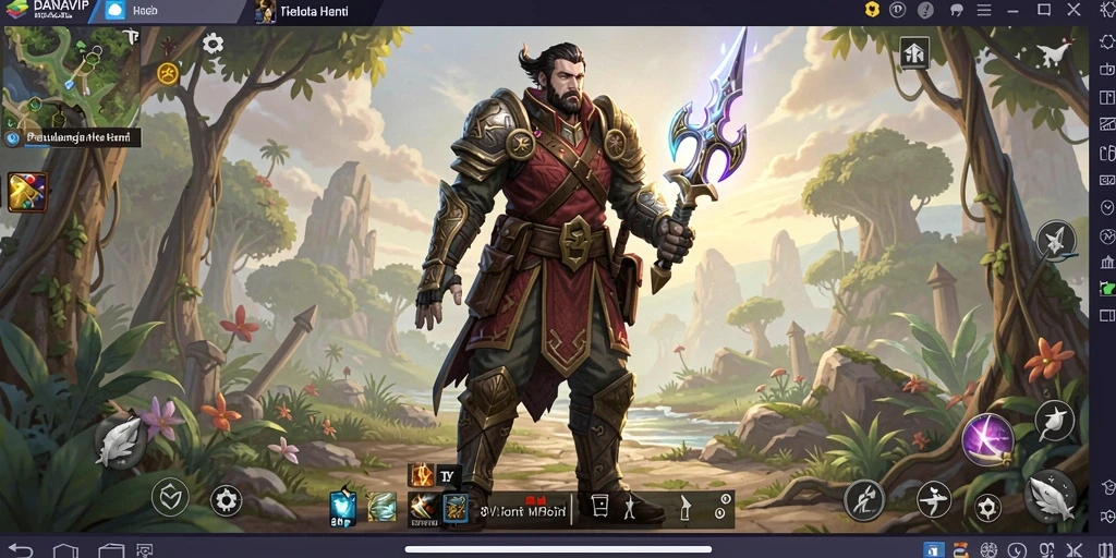 Tampilan gameplay epik dari DANAVIP yang menampilkan pertarungan seru.