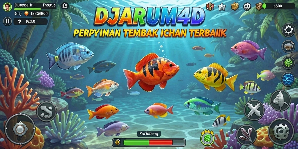 Screenshot gameplay DJARUM4D yang menampilkan aksi Tembak Ikan seru.