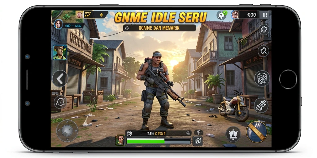 Tampilan gameplay GN777 yang menarik dengan elemen Idle.