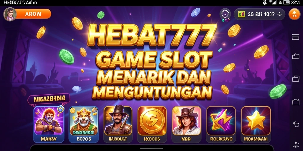 Tampilan gameplay HEBAT777 yang menyenangkan dan interaktif.