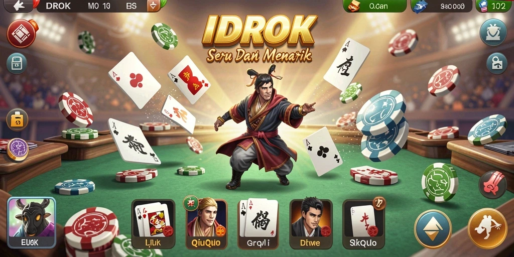 Tampilan seru gameplay dalam IDROK yang mendebarkan.