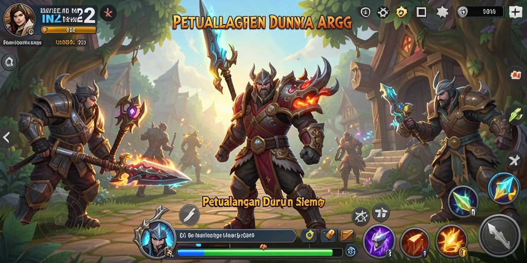 Tampilan gameplay yang mendebarkan dalam dunia ARPG.