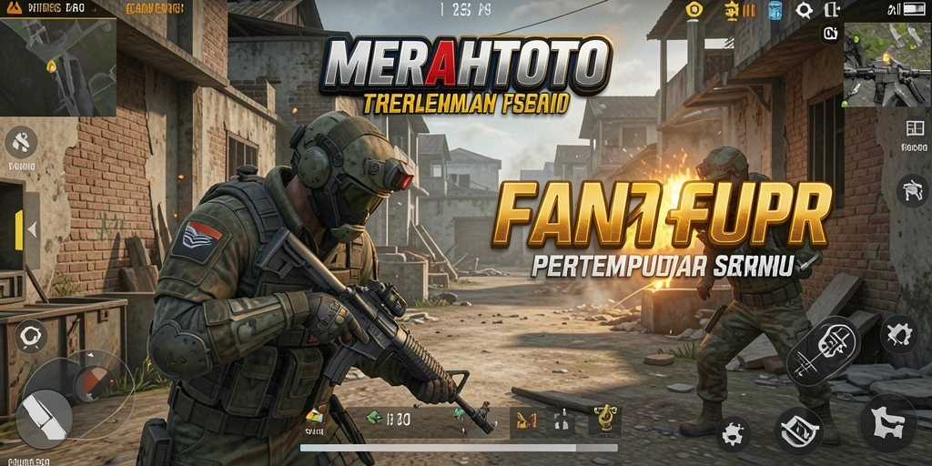 Screenshot menunjukkan aksi mendebarkan dalam gameplay FPS.