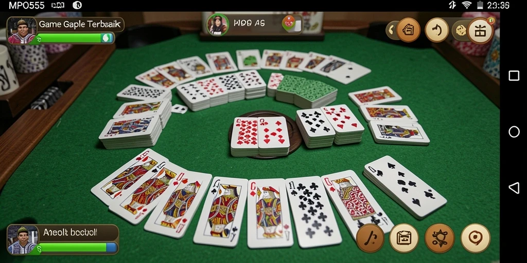 Tampilan gameplay Gaple yang seru dan interaktif.