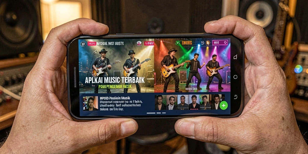 Tangkapan layar MPOID menampilkan pengalaman mendengarkan lagu yang seru.