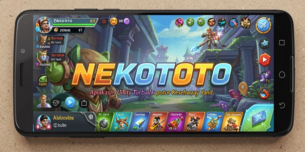 Tampilan utama NEKOTOTO dengan fitur-fitur Utility yang praktis.