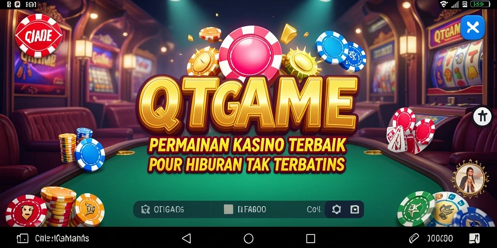 Tampilan menarik gameplay QTGAME dengan suasana kasino yang hidup.