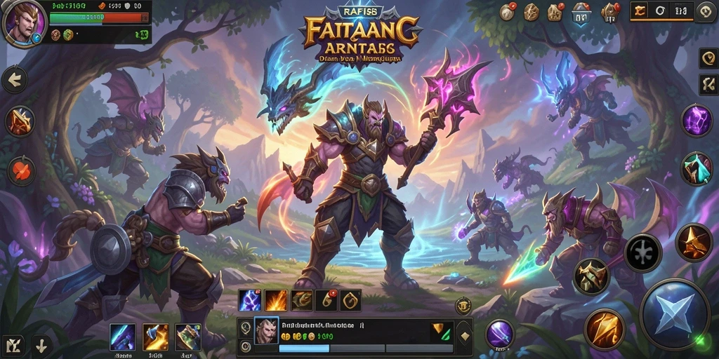 Tampak seru saat bertarung dalam gameplay ARPG RAFI88.