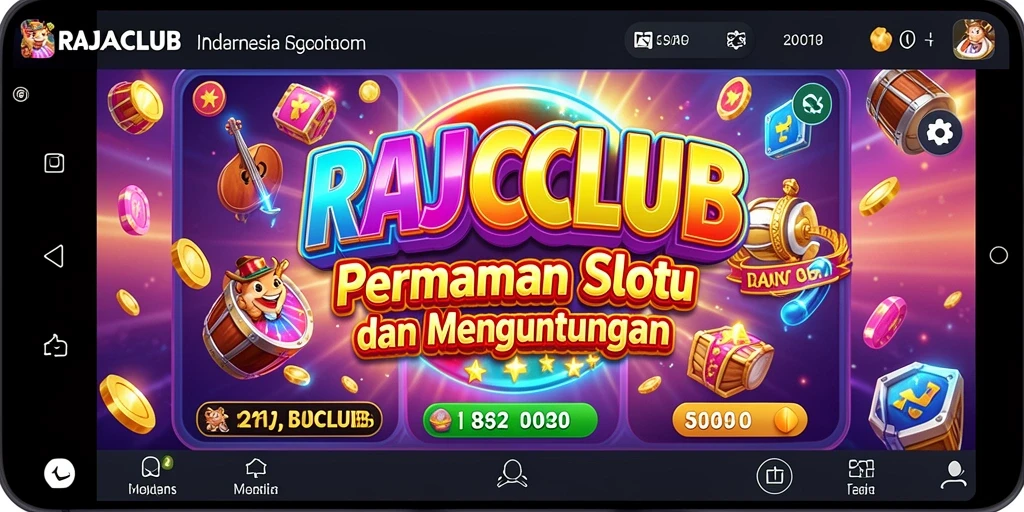Tampilan bermain game Slot RAJACLUB yang menarik dan interaktif.