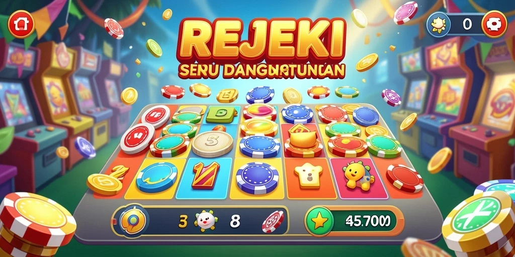 Tampilan gameplay seru di REJEKI dengan banyak pemain Bingo.