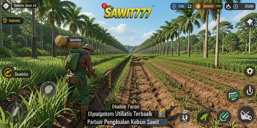 Tampilan utama SAWIT777 dengan fitur pengelolaan kebun sawit yang intuitif.