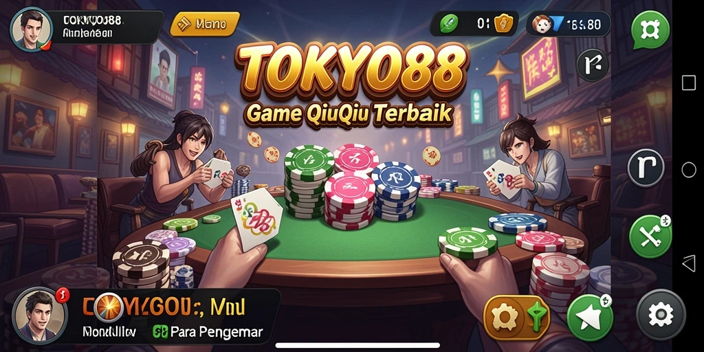 Screenshot gameplay QiuQiu yang mendebarkan di TOKYO88.